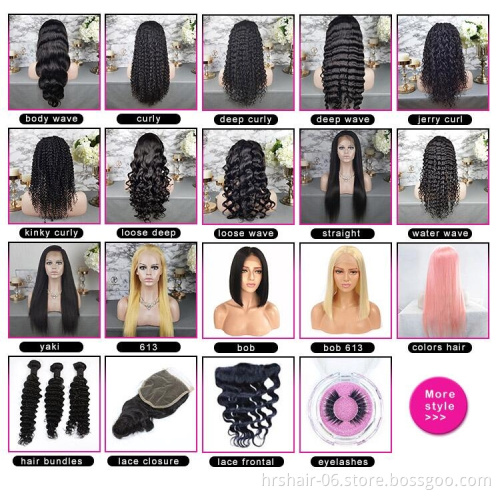 Pre-Plucked 360 Yaki Kinky Straight Frontal Lace Wigs for Black Women Human Hair